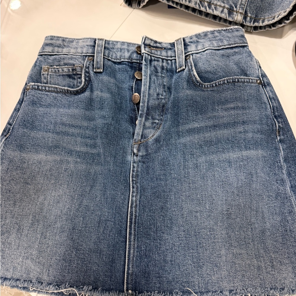 Joe's Jeans Blue Mini Skirt